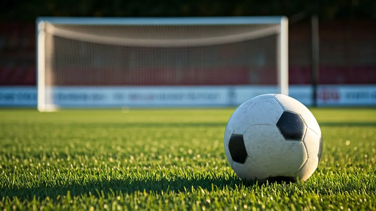 Imatge genèrica d'una pilota de futbol sobre la gespa d'un camp.