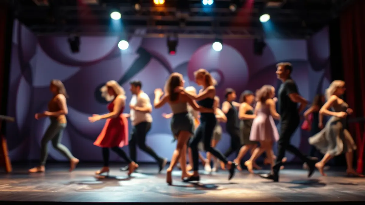 Generic image of a contemporary dance performance with dynamic lighting.