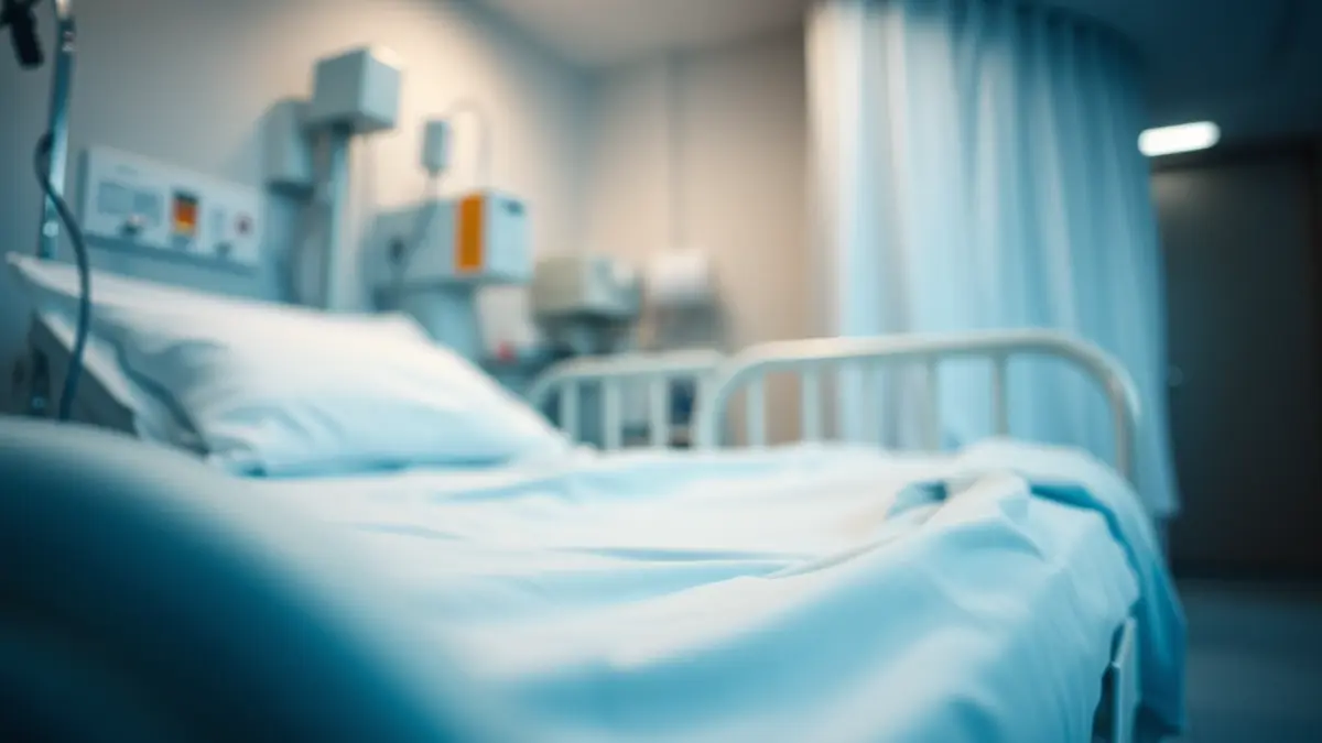 Imatge genèrica d'un bressol fred en un hospital, amb il·luminació suau i un entorn estèril.