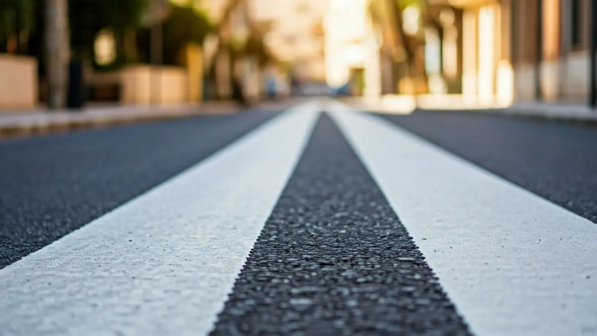 Generic image of freshly painted pedestrian crossings in a Mediterranean city.