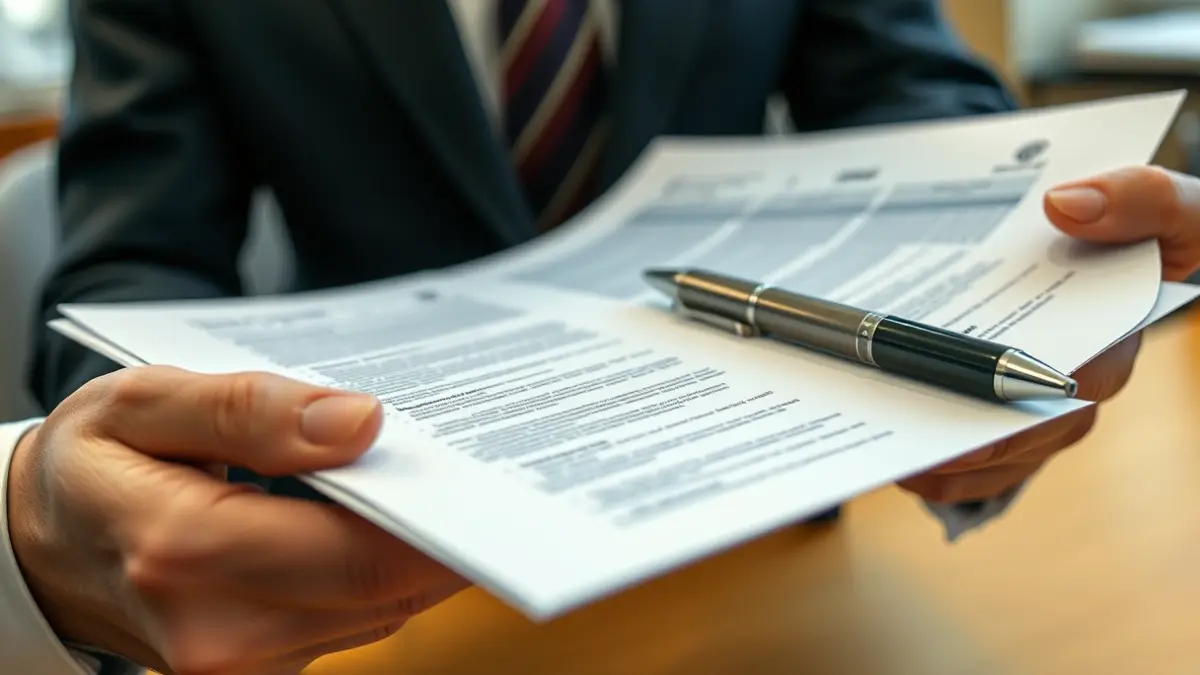 Generic image of official documents and a pen, representing administrative procedures.