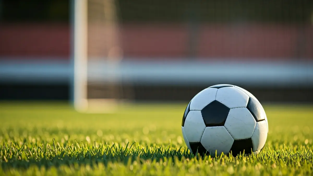 Imatge genèrica d'una pilota de futbol sobre la gespa d'un estadi.