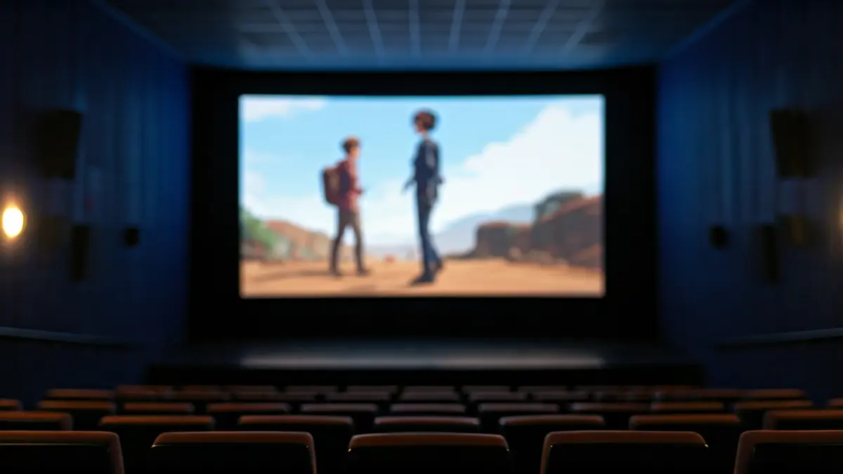Generic image of a cinema hall with an illuminated screen and empty seats.