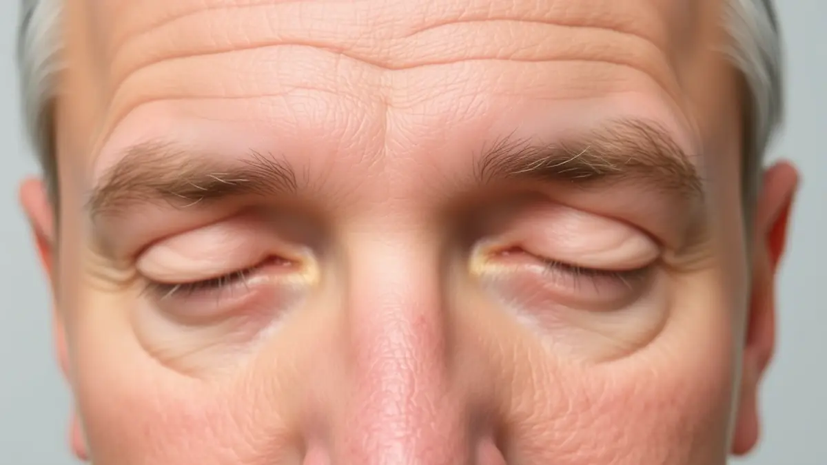 Generic image of a person with soft wrinkles, representing aesthetic treatment.
