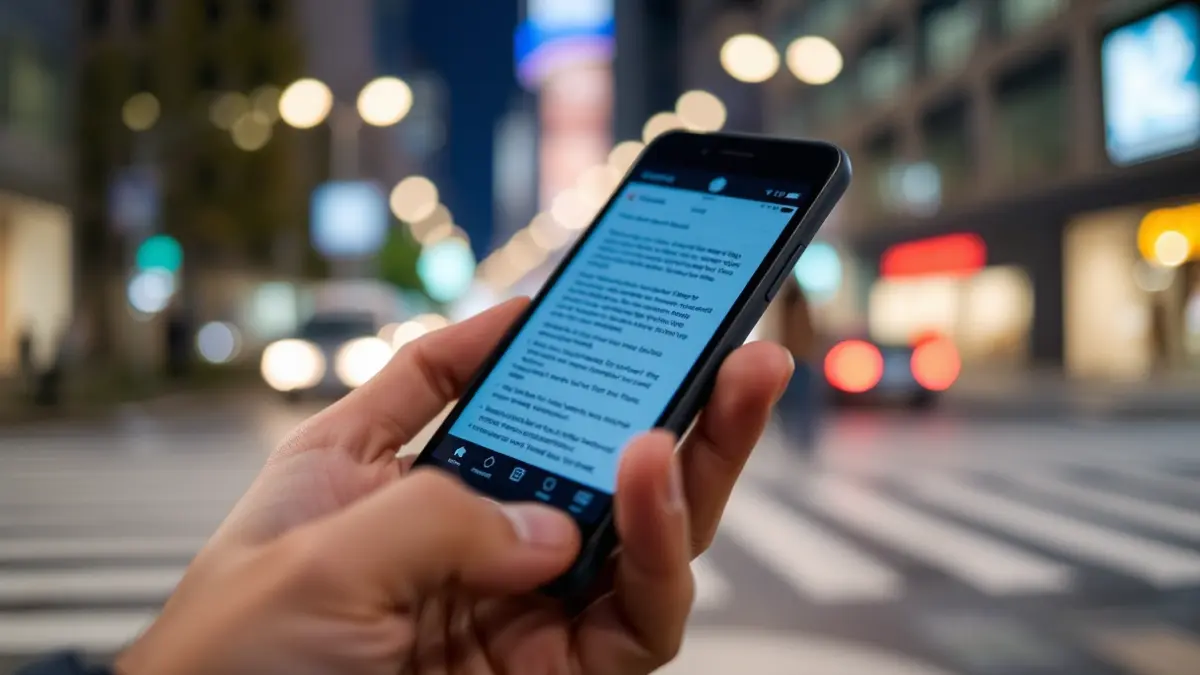 Generic image of a mobile phone with an instant messaging app, representing a scam.