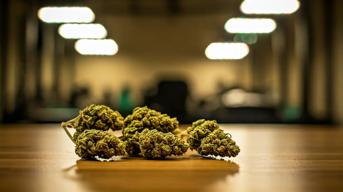 Generic image of cannabis buds confiscated in a police operation.
