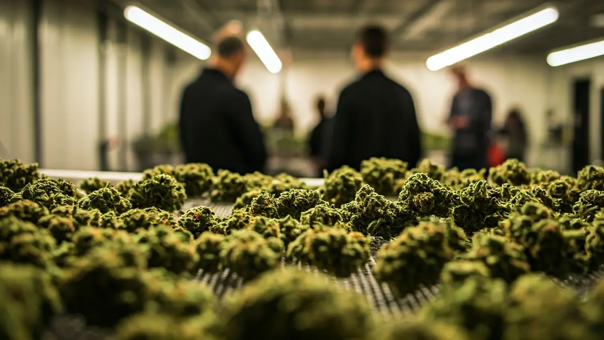 Imatge genèrica de cabdells de marihuana en un assecador.