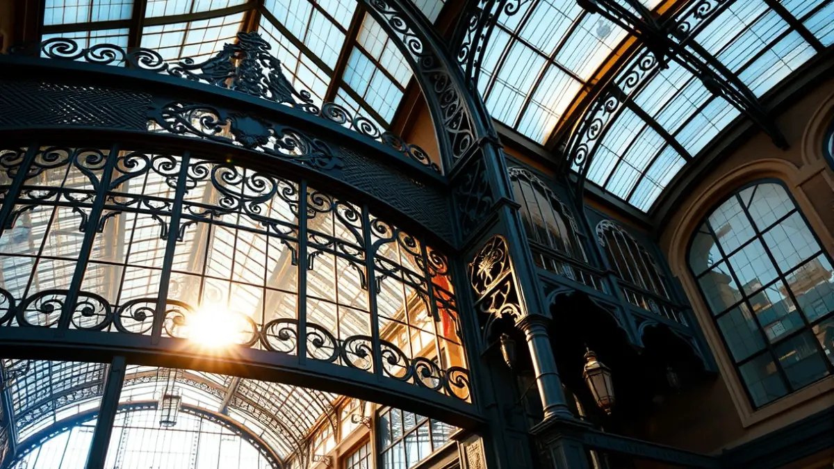 Imagen del Mercado Central de Valencia, destacando su arquitectura modernista.