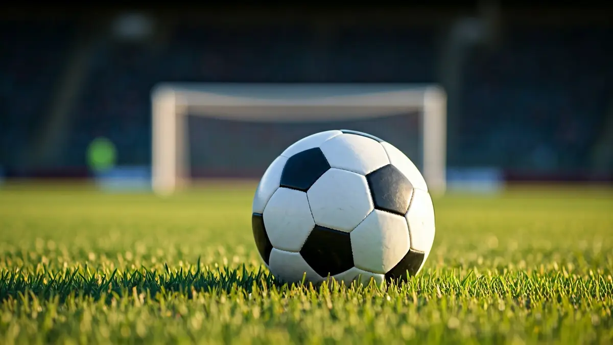 Imagen genérica de un balón de fútbol en el césped de un campo.