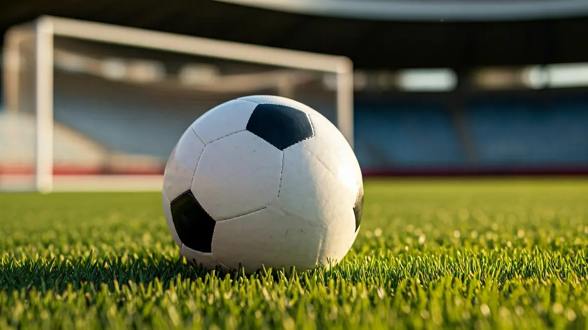 Generic image of a soccer ball on a field's grass.