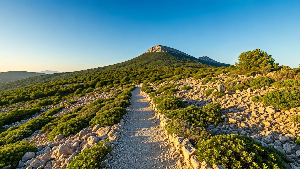 Generic image of a mountain trail in Montgó Natural Park.