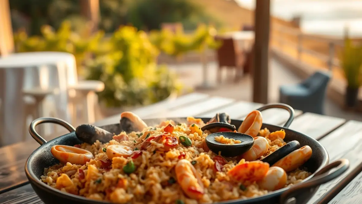 Imatge d'un arròs mariner, plat emblemàtic del restaurant Estanyó de Dénia.