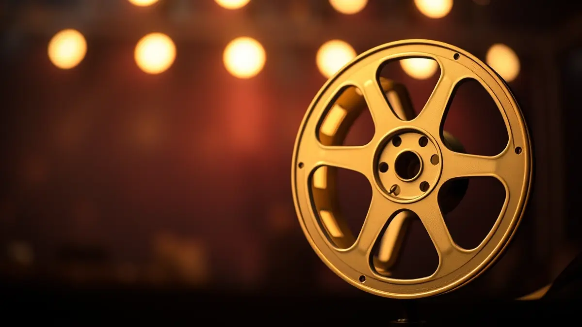 Generic image of a golden film reel, symbolizing a film festival award.