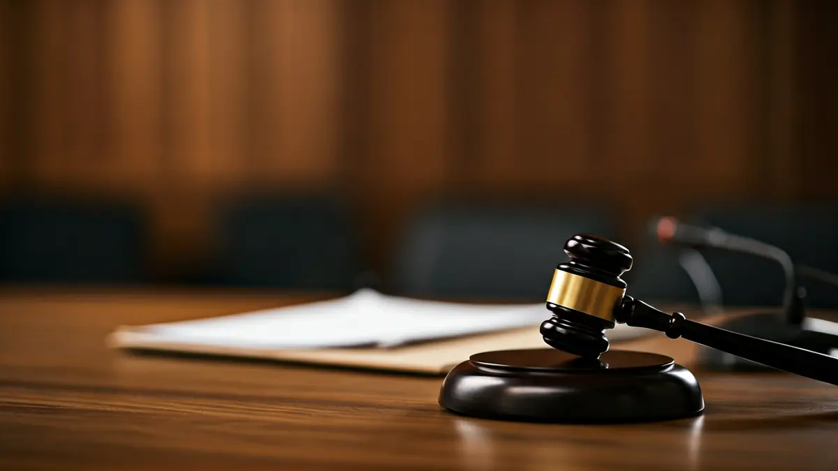 Imatge genèrica d'un martell de jutge sobre una taula de fusta, simbolitzant un procés judicial.