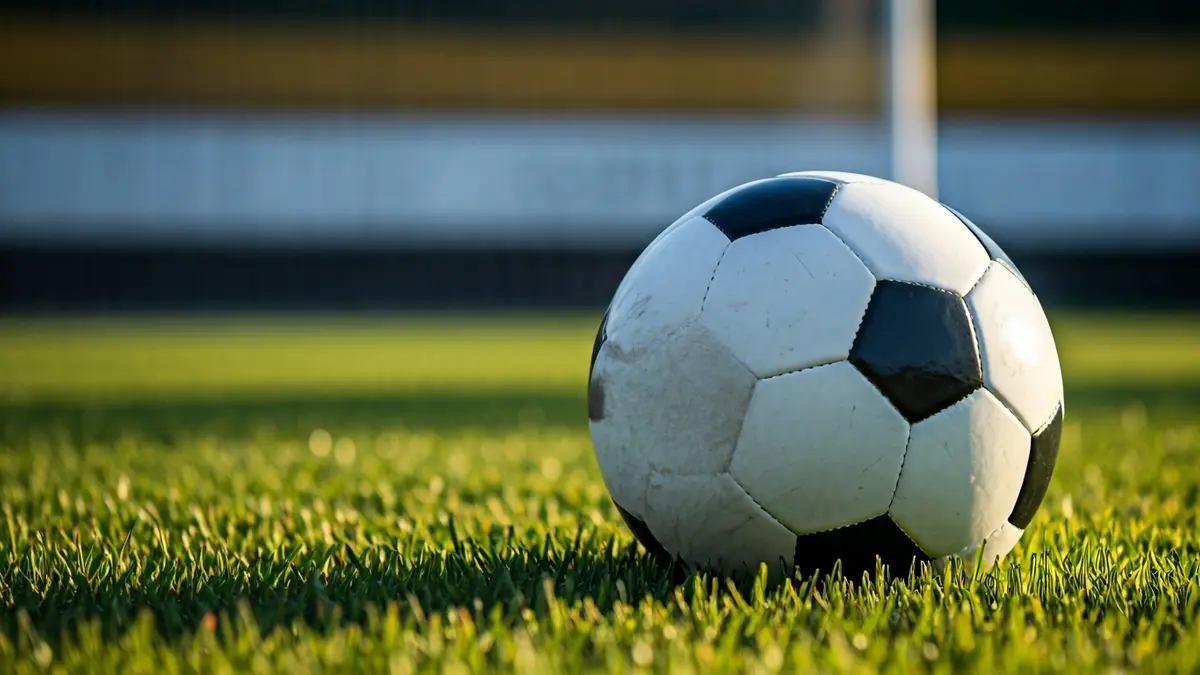 Imatge genèrica d'una pilota de futbol sobre la gespa d'un camp.