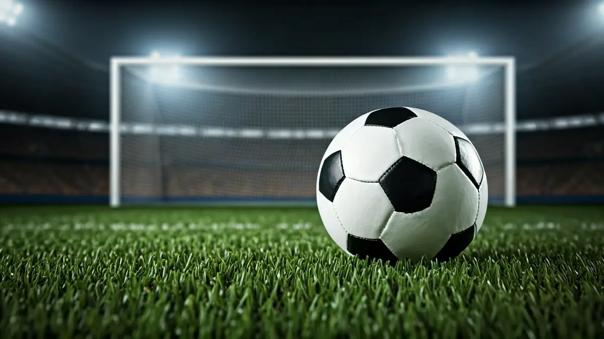 Imagen genérica de un balón de fútbol sobre el césped de un campo.