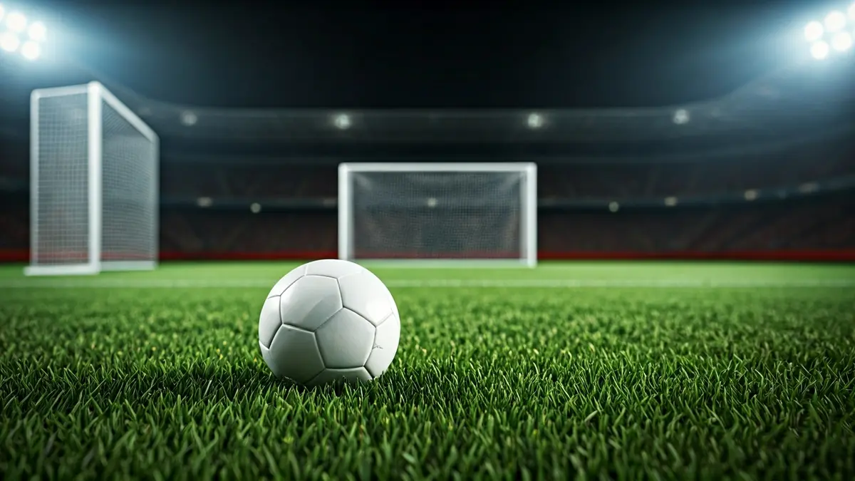 Imatge genèrica d'una pilota de futbol sobre la gespa d'un camp.