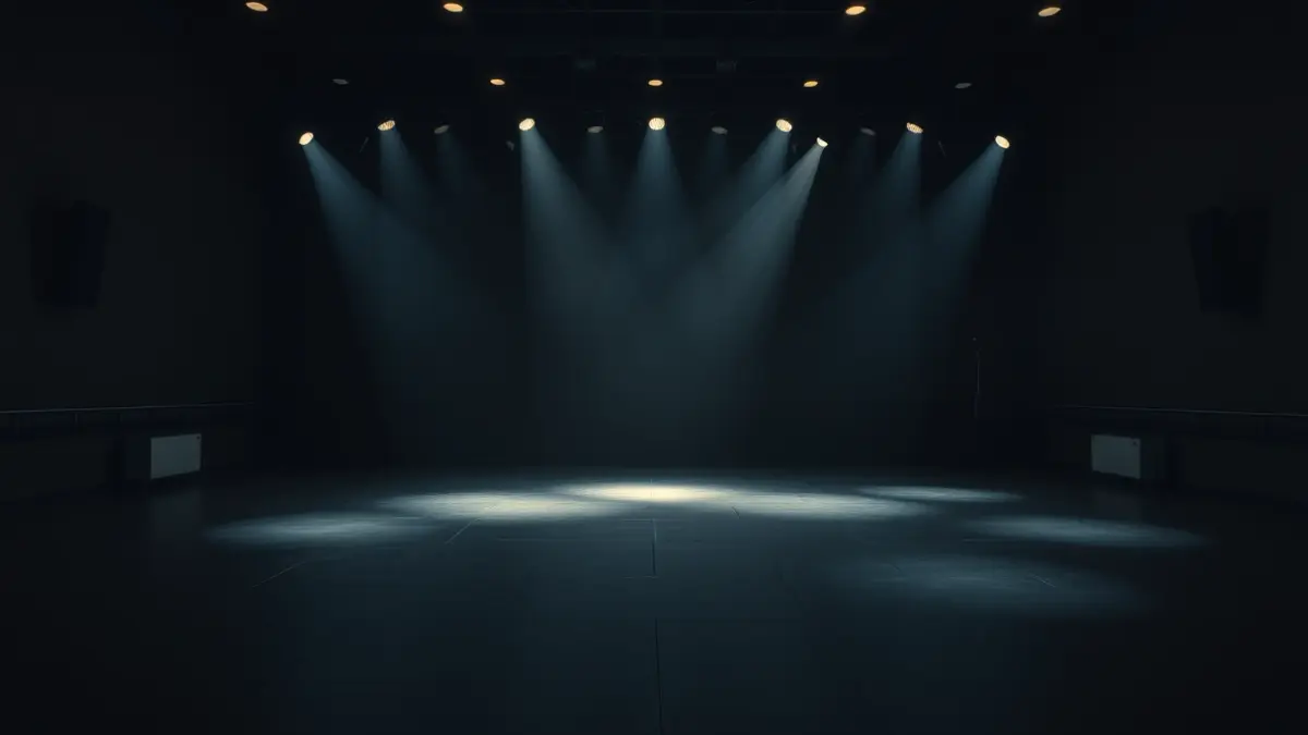 Imatge genèrica d'un escenari de dansa contemporània amb il·luminació atmosfèrica.
