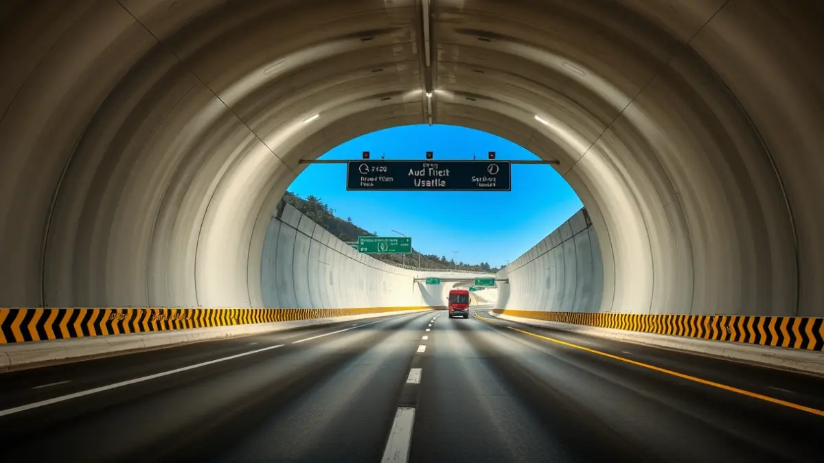 Imatge del túnel del passeig marítim de Vinaròs després de les obres de millora.