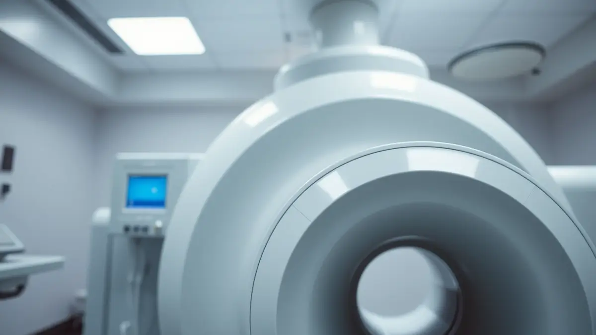 Imatge genèrica d'un escàner PET-TC digital en un entorn hospitalari modern.