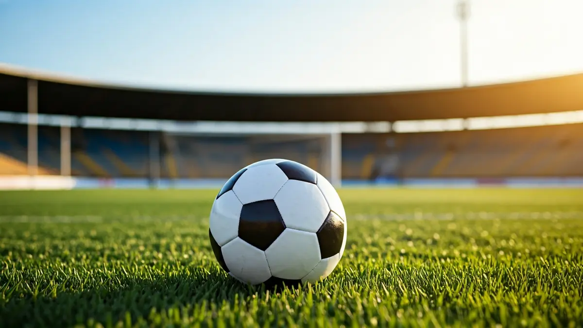 Imagen genérica de un balón de fútbol sobre el césped de un campo.