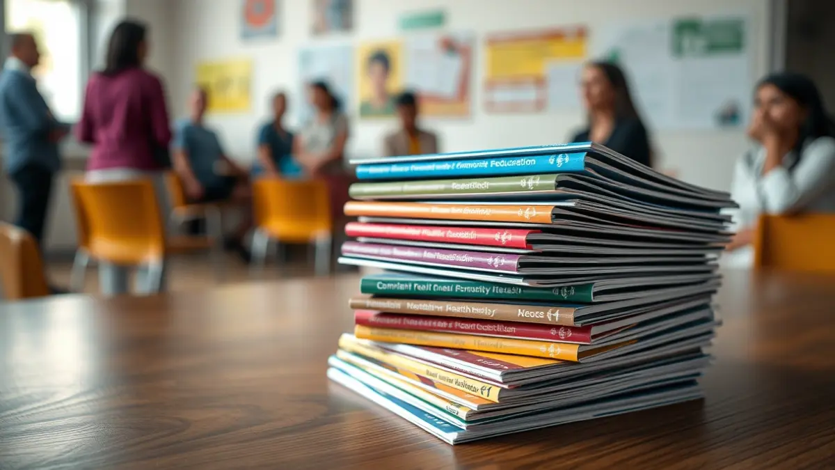 Generic image of health education guides in a primary care center.
