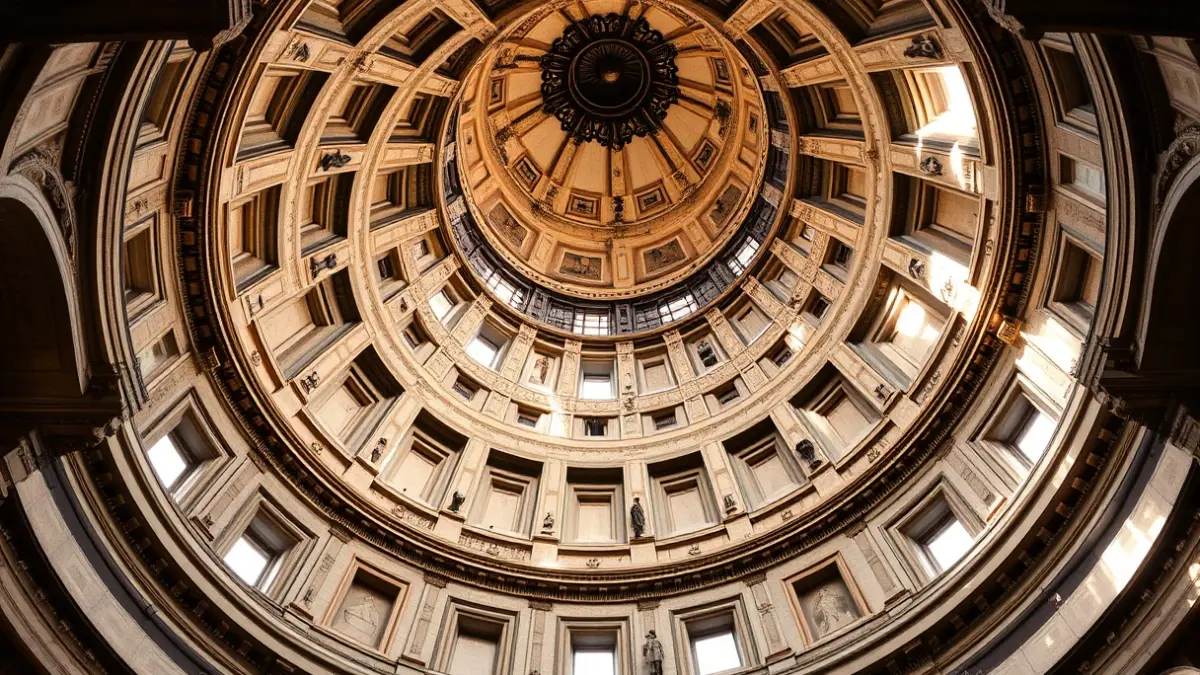 Imatge de la cúpula restaurada de l'Església de les Escoles Pies de València, destacant la seua bellesa arquitectònica.