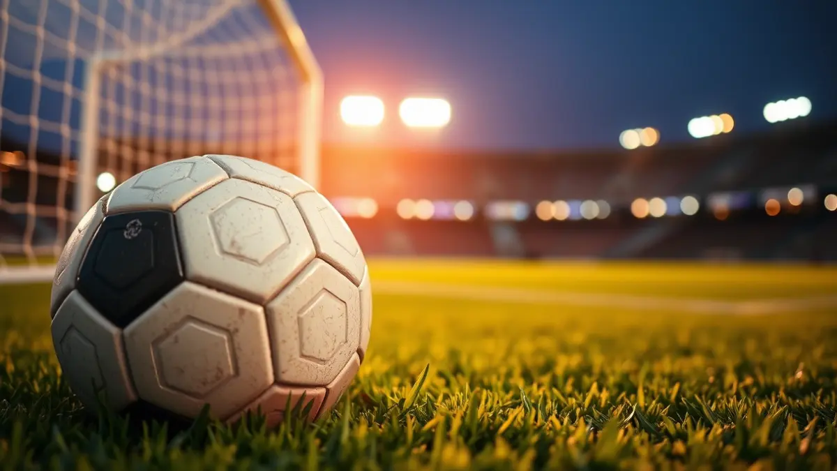 Generic image of a soccer ball on a field's grass.