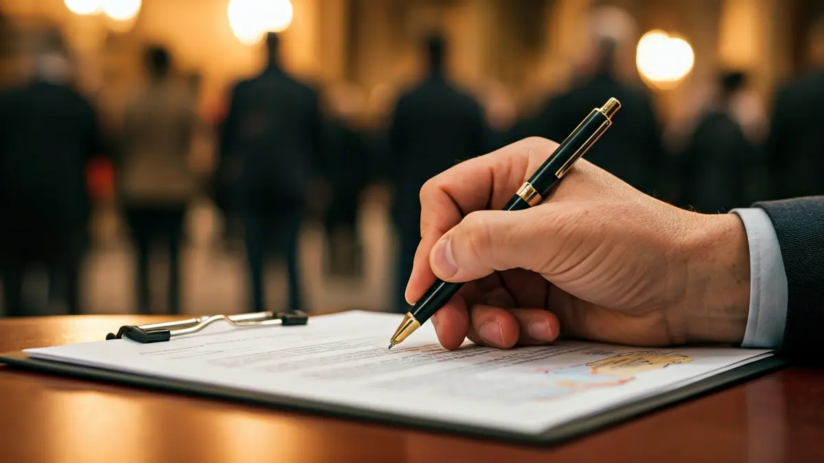 Generic image of official documentation and strategic planning.