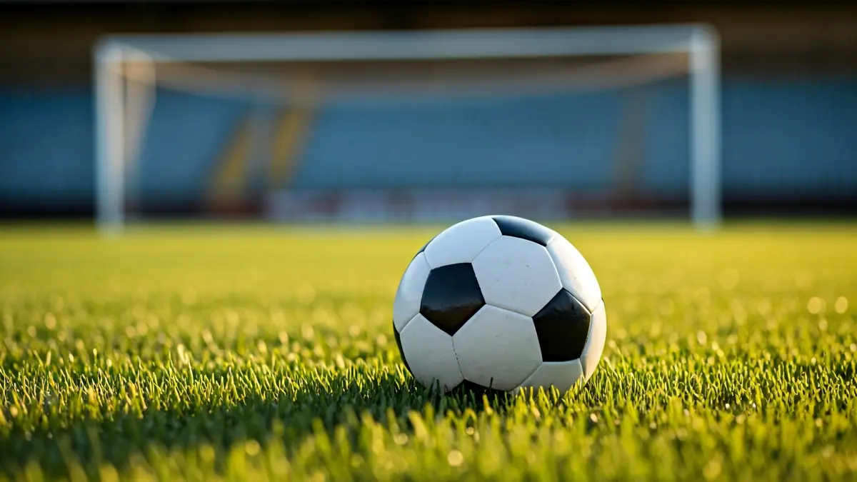 Imatge genèrica d'una pilota de futbol sobre la gespa d'un camp.