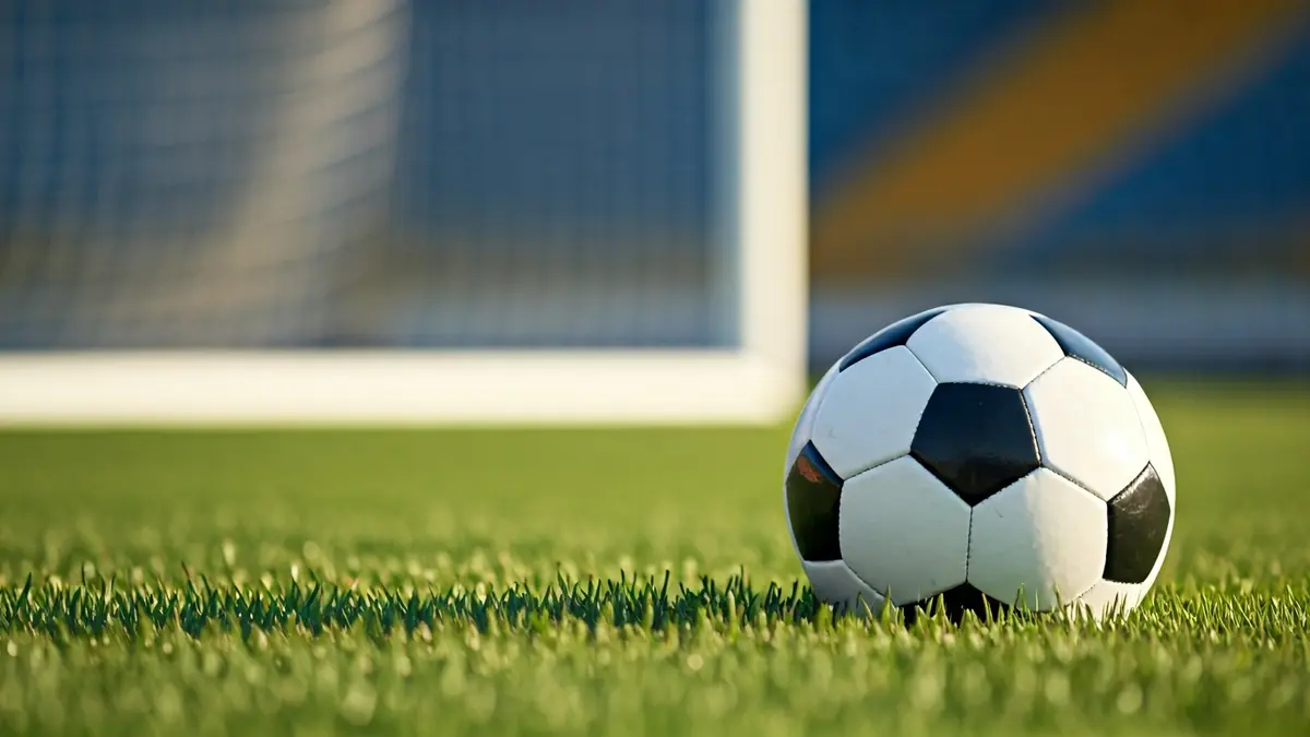 Imatge genèrica d'una pilota de futbol sobre la gespa d'un camp.