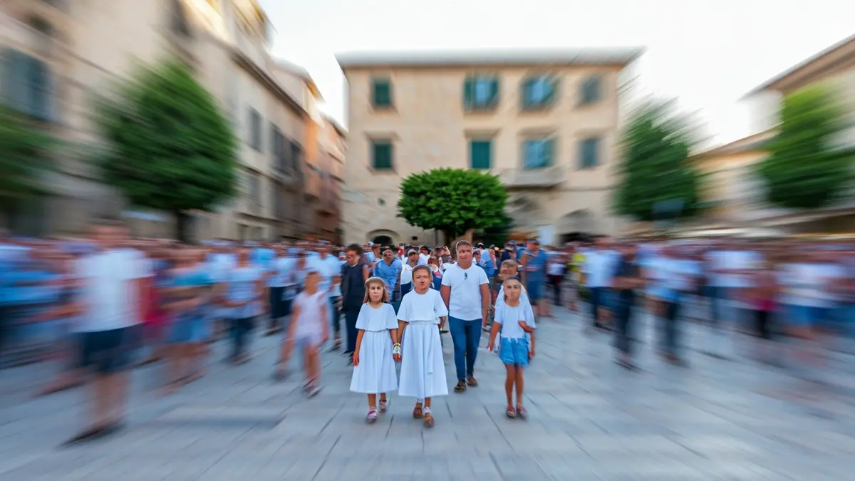 Image of a crowd participating in a pilgrimage in l'Alcora.