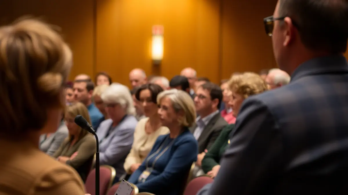 Imatge genèrica d'una assemblea local en un saló de plens.