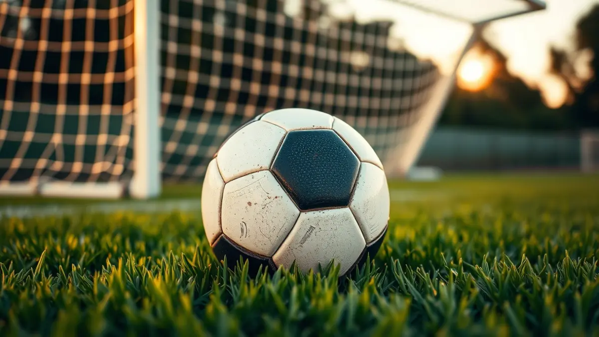 Imagen genérica de un balón de fútbol en el césped de un estadio.