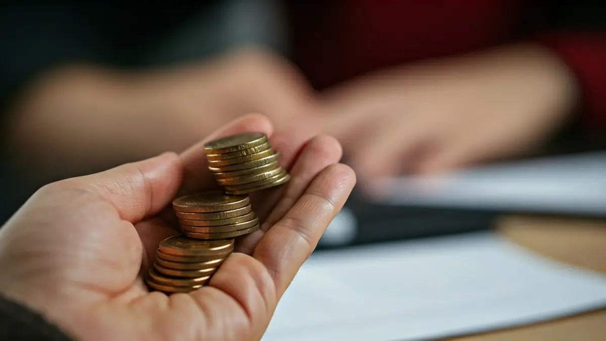 Imatge genèrica de monedes d'euro sobre documents, simbolitzant ajudes econòmiques.
