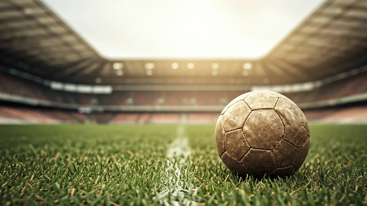 Generic image of a vintage soccer ball on a grassy field.
