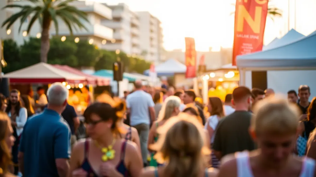 Generic image of an outdoor music and gastronomy festival.