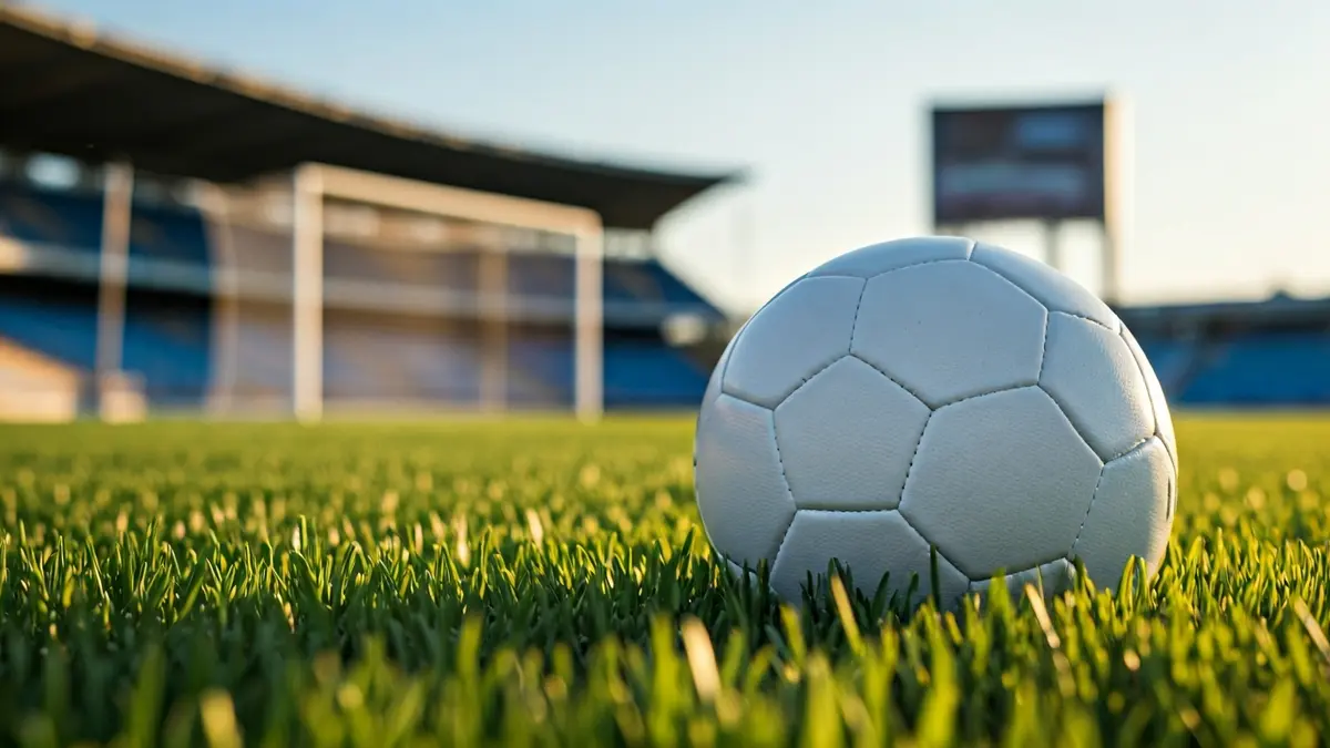 Imatge genèrica d'una pilota de futbol sobre la gespa d'un camp.
