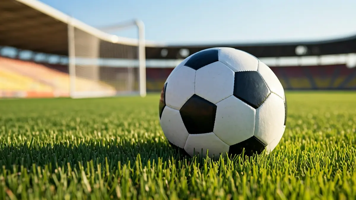 Imatge genèrica d'una pilota de futbol sobre la gespa d'un camp.