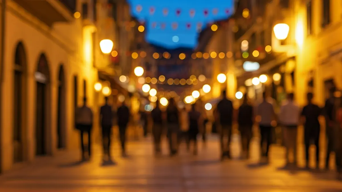 Generic image of a lively street during an Easter celebration.