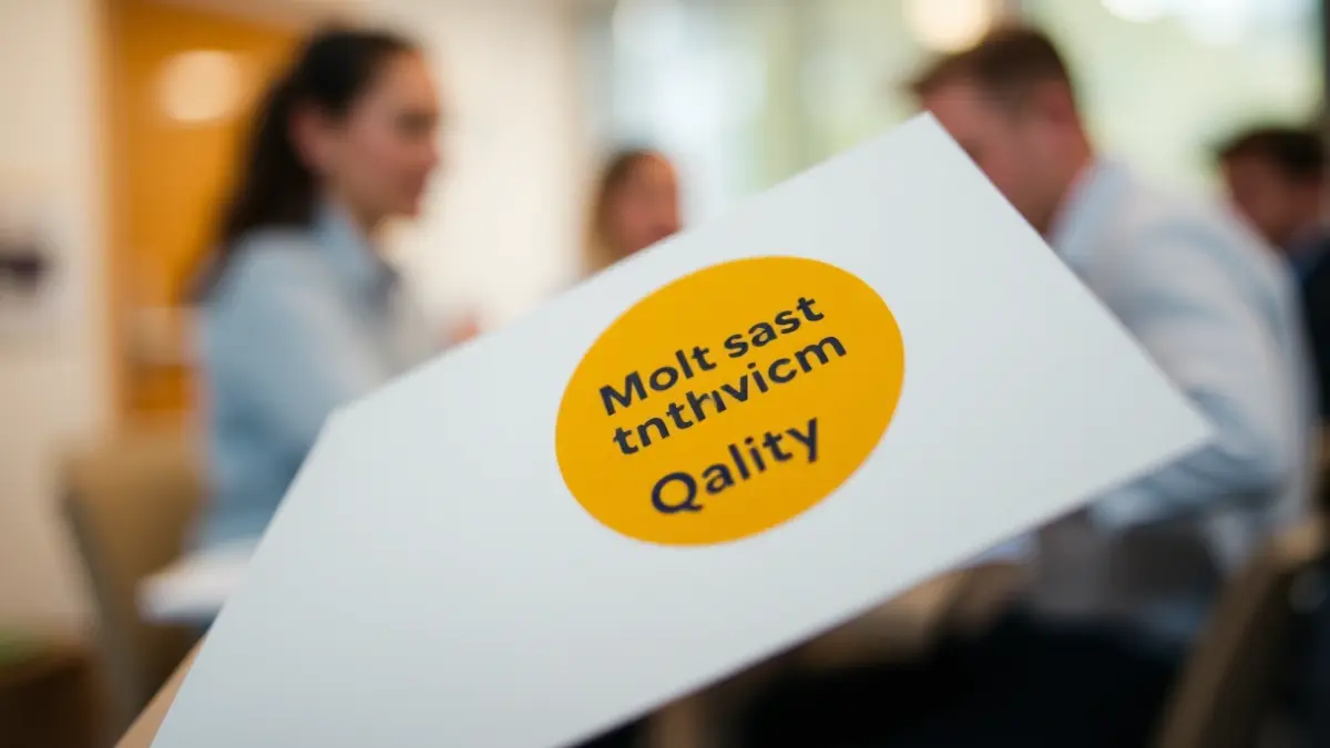 Generic image of a European quality label for youth information.