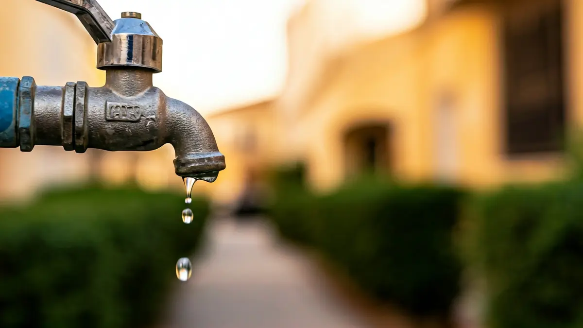 Imagen genérica de un grifo con una gota de agua, simbolizando el restablecimiento del servicio.