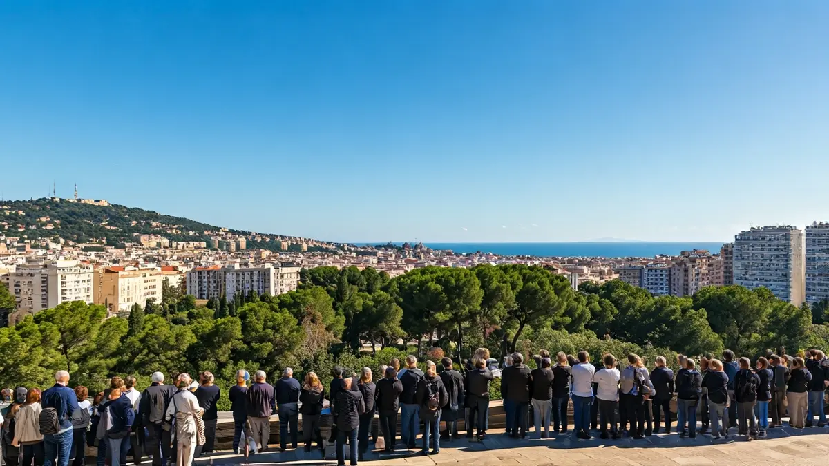 Imagen genérica de un cielo claro y soleado sobre una ciudad mediterránea, con una brisa suave.