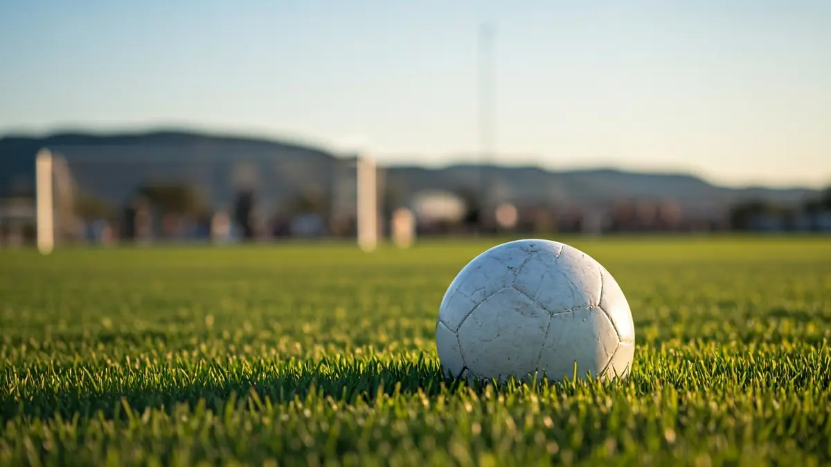 Imatge genèrica d'una pilota de futbol sobre la gespa d'un camp esportiu.