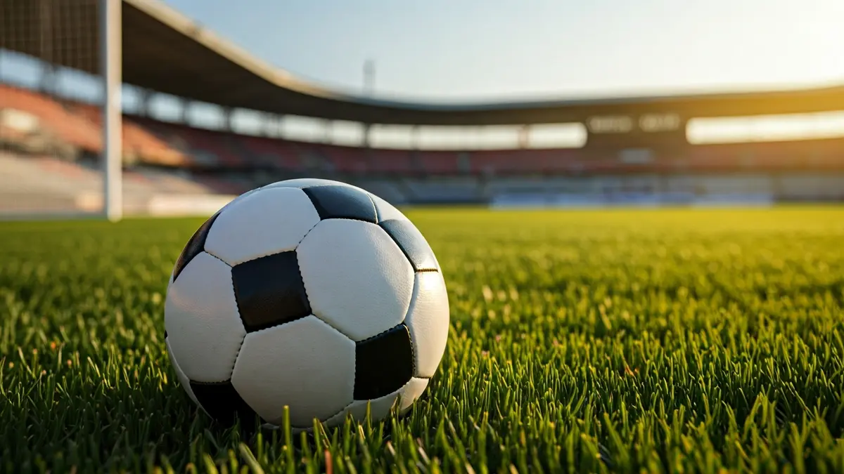 Imatge genèrica d'una pilota de futbol sobre la gespa d'un camp