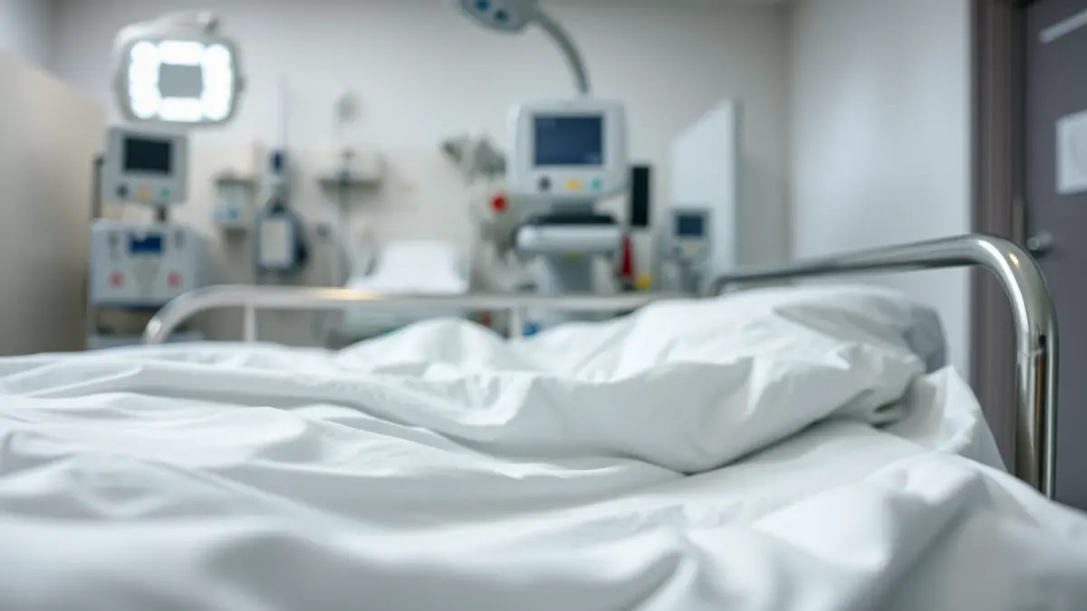 Imatge genèrica d'un llit d'hospital buit, simbolitzant la capacitat sanitària.