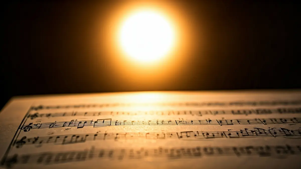 Generic image of a classical music score with musical notes.