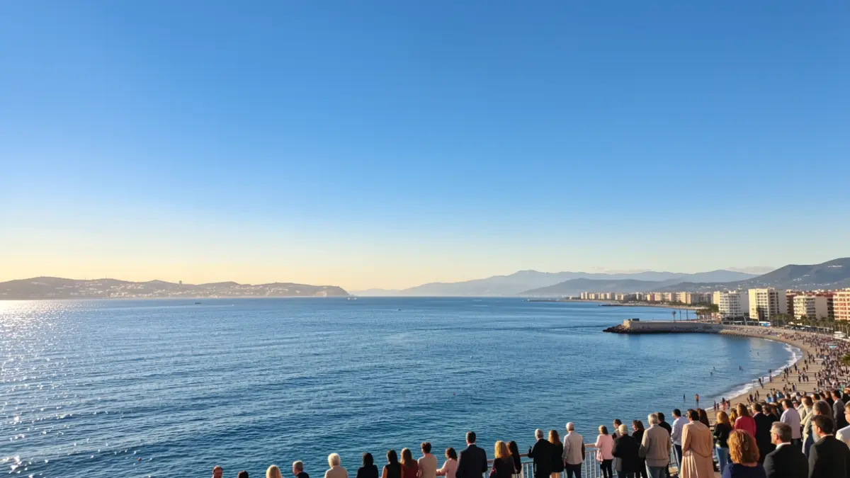 Imatge genèrica d'un cel clar i assolellat sobre la costa mediterrània.