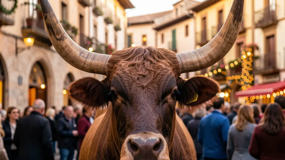 Imatge genèrica d'un bou premiat en festes locals.