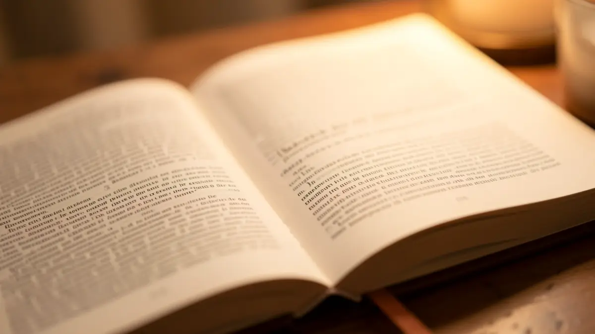 Generic image of an open book on a table.